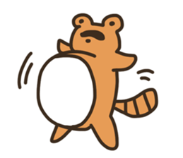 Sticker of the raccoon dog 2!! sticker #8150359