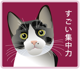 Your lovely cat is thinking of you sticker #8150398