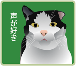 Your lovely cat is thinking of you sticker #8150400