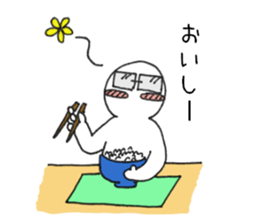 Figure with glasses sticker #8150532