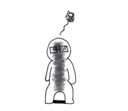 Figure with glasses sticker #8150537