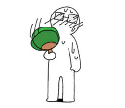Figure with glasses sticker #8150558