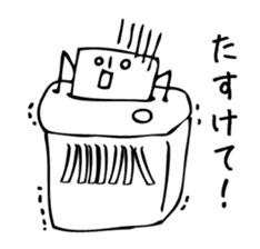 Daily life of paper sticker #8150941