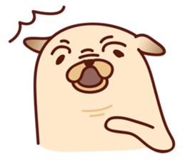 SUNDAE the Pug sticker #8151570