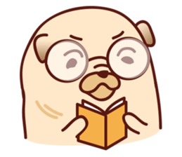 SUNDAE the Pug sticker #8151571