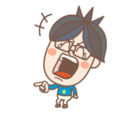 Negative  boy sticker #8151721