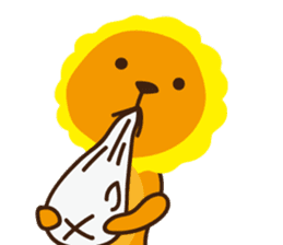 "Look at me!" lion Autumn sticker #8151815