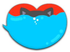 heart sticker momonana sticker #8153521