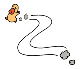 Frisky duck sticker #8153628