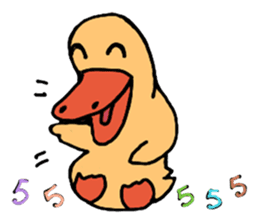 Frisky duck sticker #8153637