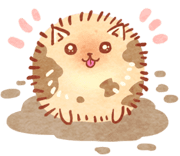 Cute fluffy Pomeranian sticker #8154023