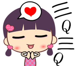 Love girl's broken English sticker #8154221