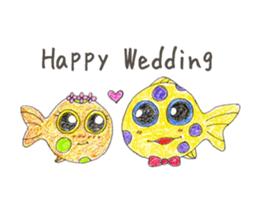 Green spotted pufferfish fuku chan sticker #8154520