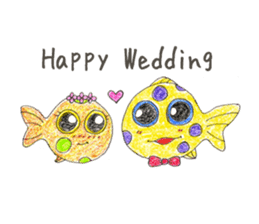 Green spotted pufferfish fuku chan sticker #8154520