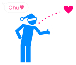 Greetings of pictograms /Merry Christmas sticker #8154890