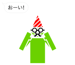 Greetings of pictograms /Merry Christmas sticker #8154899