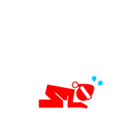 Greetings of pictograms /Merry Christmas sticker #8154920