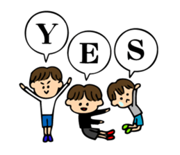 Elementary school students of rebellious sticker #8155677