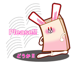 Bag in rabbit sticker #8156205