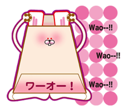 Bag in rabbit sticker #8156207