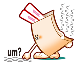 Bag in rabbit sticker #8156227