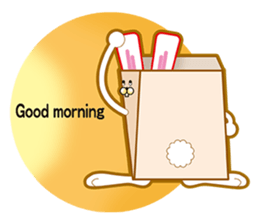 Bag in rabbit sticker #8156231