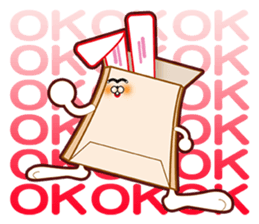 Bag in rabbit sticker #8156237