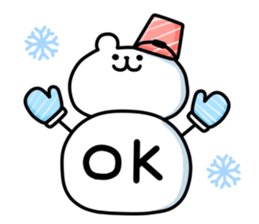 yurukuma11 winter sticker #8157250