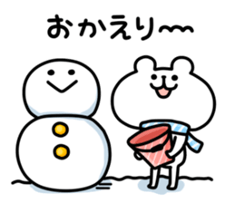 yurukuma11 winter sticker #8157255