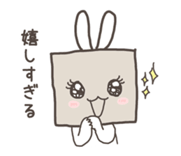 Corrugated box rabbit sticker #8157727