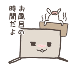 Corrugated box rabbit sticker #8157729