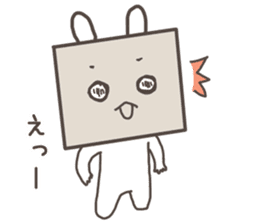 Corrugated box rabbit sticker #8157731