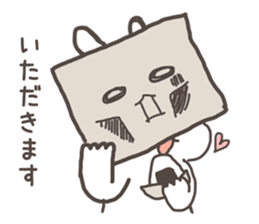 Corrugated box rabbit sticker #8157733