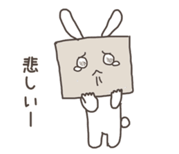 Corrugated box rabbit sticker #8157738