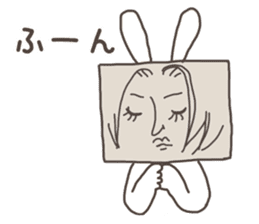 Corrugated box rabbit sticker #8157755