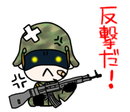 The sticker, like military fashion. sticker #8158074