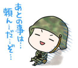The sticker, like military fashion. sticker #8158081