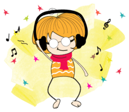 Boy pumpkin sticker #8158106