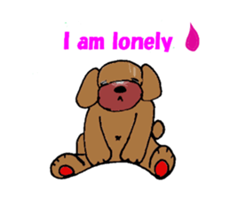 i am lonely. sticker #8158529