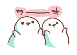 life of azarashi 02 sticker #8159284