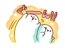 life of azarashi 02 sticker #8159297