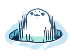 life of azarashi 02 sticker #8159298