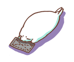 life of azarashi 02 sticker #8159301