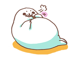 life of azarashi 02 sticker #8159304