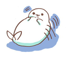 life of azarashi 02 sticker #8159311