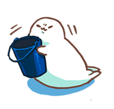 life of azarashi 02 sticker #8159315