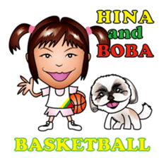 hina and boba basketball sticker #8159324