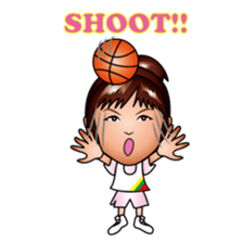 hina and boba basketball sticker #8159325