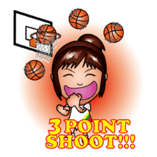 hina and boba basketball sticker #8159329