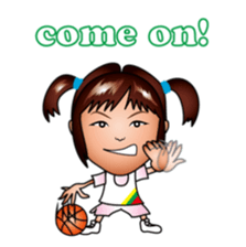 hina and boba basketball sticker #8159331